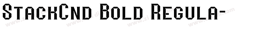 StackCnd Bold Regula字体转换